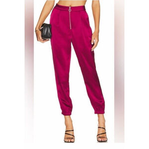 PAIGE Women's Mulberry Elyse Satin Joggers Pants Size‎ 2 NWT